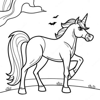 Halloween Horse Coloring Page 69353-55591