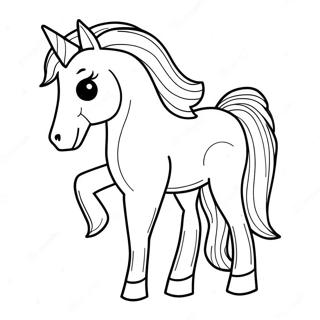 Spooky Ghost Horse Coloring Page 69354-55595