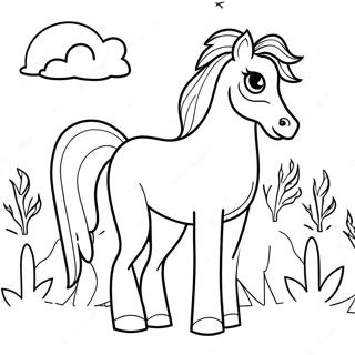 Spooky Ghost Horse Coloring Page 69354-55596