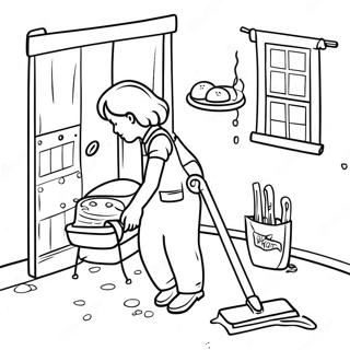 Fun Chores Coloring Page 69364-55597