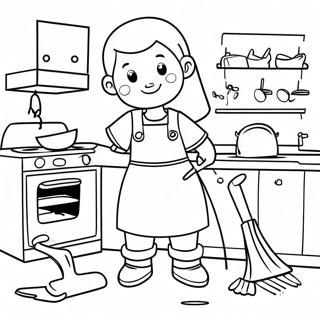 Fun Chores Coloring Page 69364-55599