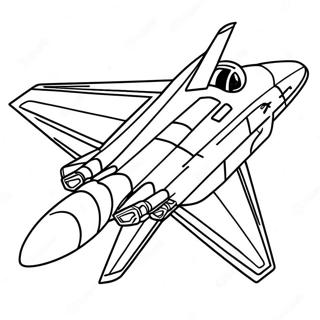 F14 Tomcat In Flight Coloring Page 69374-55605