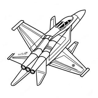 F14 Tomcat In Flight Coloring Page 69374-55606