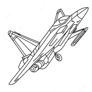 F14 Tomcat In Flight Coloring Page 69374-55607