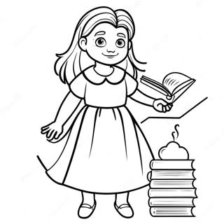 Matilda With Magical Powers Coloring Page 6937-5643