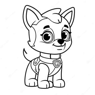 Skye Paw Patrol Coloring Pages