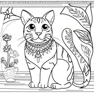 Bengal Cat Coloring Pages