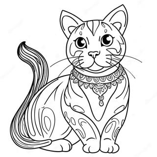 Bengal Cat Coloring Page 69403-55632