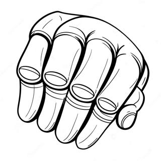 Metal Knuckles Coloring Page 69413-55639