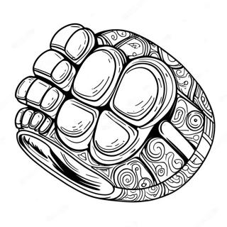 Detailed Metal Knuckles Coloring Page 69414-55644