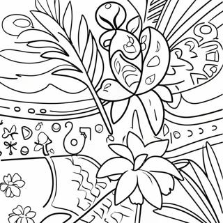 Hawaiian Decorations Coloring Page 69433-55663