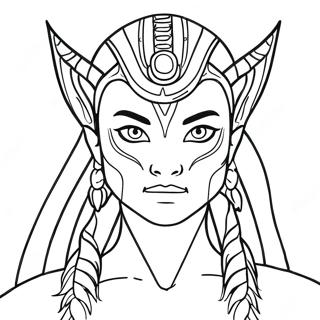 Na Vi Warrior Coloring Page 69454-55676