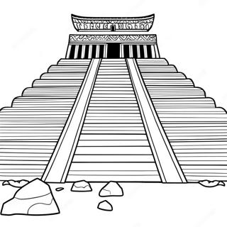 Ancient Ziggurat Coloring Page 69464-55680