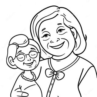 Happy Mothers Day Grandma Coloring Pages