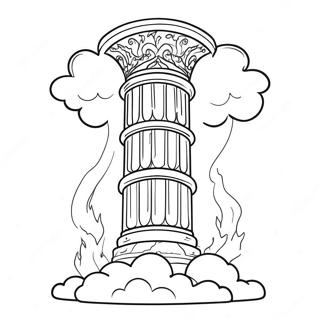 Pillar Of Cloud And Fire Coloring Page 69513-55720