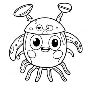 Cute Plankton Character Coloring Page 69524-55731