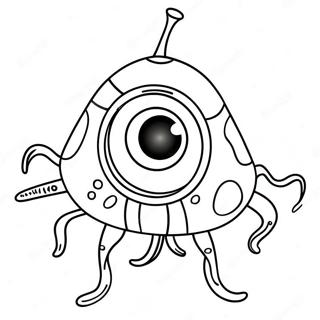 Cute Plankton Character Coloring Page 69524-55732