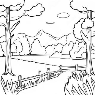 Beautiful Pennsylvania Landscape Coloring Page 69544-55742