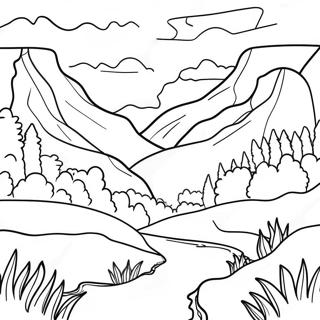 Beautiful Pennsylvania Landscape Coloring Page 69544-55743