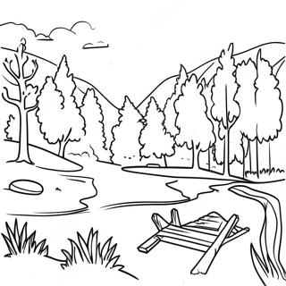 Beautiful Pennsylvania Landscape Coloring Page 69544-55744