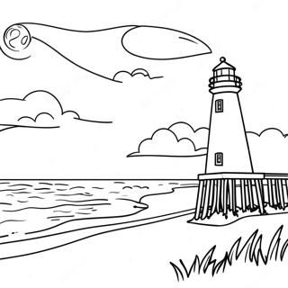 Obx Beach Scene Coloring Page 69553-55751