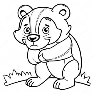 Bucky Badger Coloring Page 69623-55808