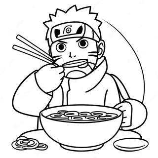 Naruto Eating Delicious Ramen Coloring Page 69633-55814