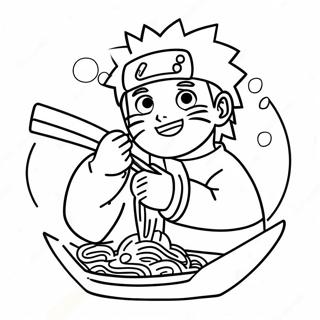 Naruto Eating Delicious Ramen Coloring Page 69633-55815