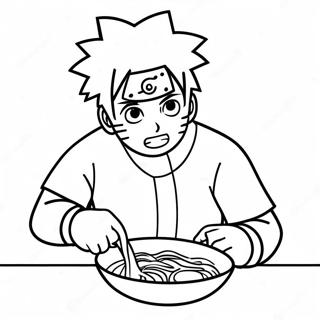 Naruto Eating Delicious Ramen Coloring Page 69633-55816