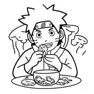 Naruto Enjoying Hot Ramen Coloring Page 69634-55830