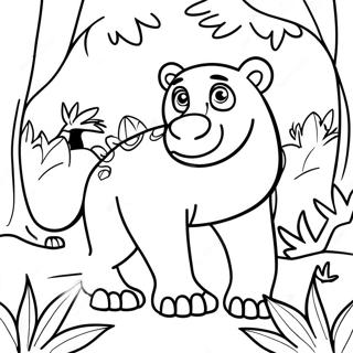 Jungle Animal Coloring Pages