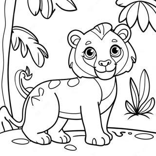 Jungle Animal Coloring Page 69643-55818