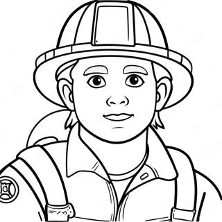 Brave Firefighter Coloring Page 69654-55833