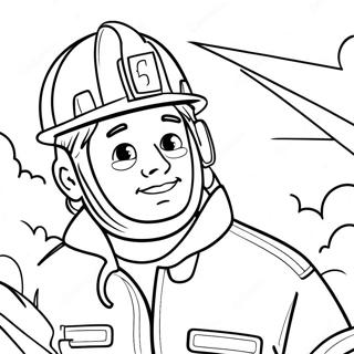 Brave Firefighter Coloring Page 69654-55835