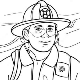 Brave Firefighter Coloring Page 69654-55836