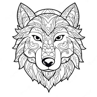 Mythical Wolf Coloring Pages