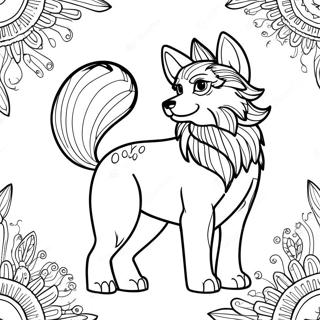 Mythical Wolf Coloring Page 6966-5668