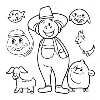 Old Macdonald With Happy Animals Coloring Page 69694-55871