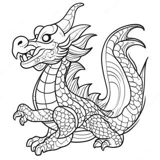 Vietnamese Dragon Coloring Page 69704-55875