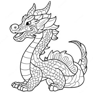 Vietnamese Dragon Coloring Page 69704-55876