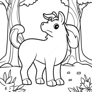 Shiloh In A Magical Forest Coloring Page 69714-55881