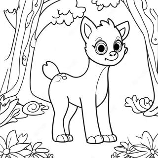 Shiloh In A Magical Forest Coloring Page 69714-55882