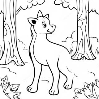 Shiloh In A Magical Forest Coloring Page 69714-55883