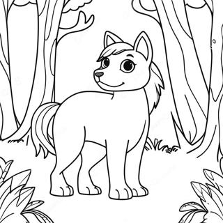 Shiloh In A Magical Forest Coloring Page 69714-55884