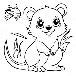 Australian Animal Coloring Page 69723-55885