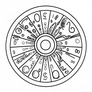 Colorful Wheel Of Fortune Spinner Coloring Page 69764-55918