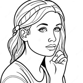 Depression Sadness Coloring Page 6976-5674