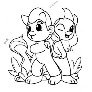 Firebuds Characters In Adventure Coloring Page 69774-55930