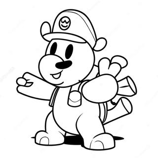 Mario Rabbids Coloring Page 69813-55956