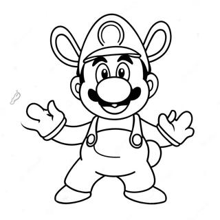 Adventurous Mario Rabbids Coloring Page 69814-55961